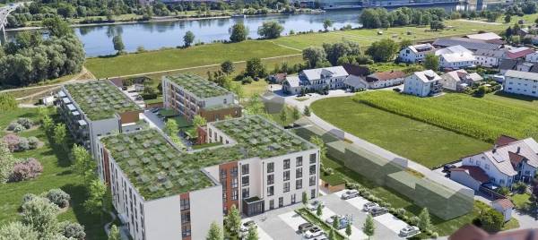 Die Lage des Betreuten Wohnens in Deggendorf ist idyllisch und zentral zugleich.