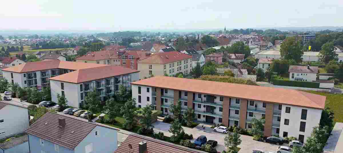 In Osterhofen entstehen insgesamt zwei Gebäude mit 63 Betreuten Wohnungen, 2 ...