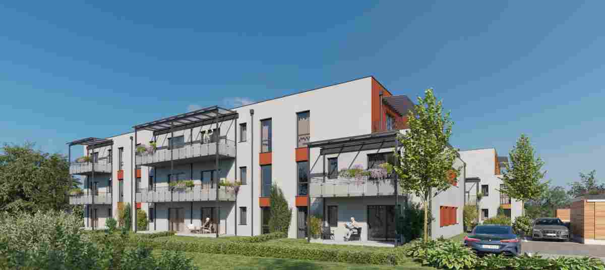 Aktuelle entstehen in Abensberg drei Gebäude mit 64 seniorengerechten Wohnun ...