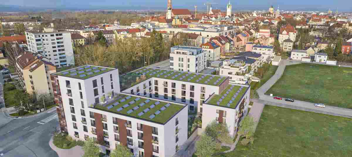 Hoch hinaus: Über 7 Stockwerke wird sich das neue Gebäude in Straubings West ...