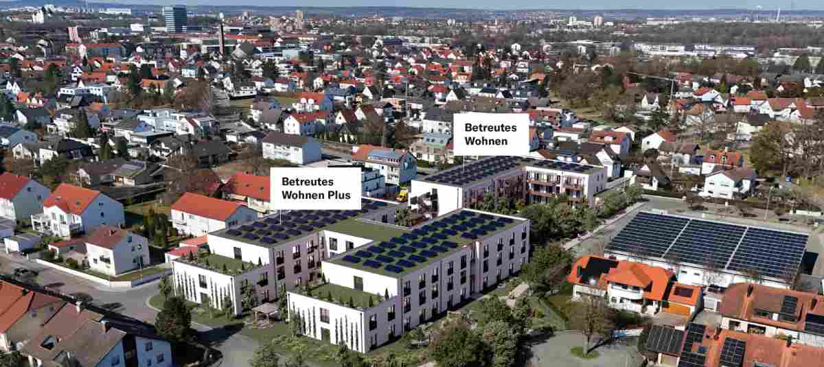 Die Visualisierung zeigt, wie sich die Immobilie in die Umgebung an der Gensöderstraße / Kothauer Straße in Ingolstadt einfügen wird. Die Visualisierung zeigt, wie sich die Immobilie in die Umgebung an der Gens ...