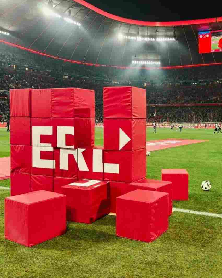 Für einen Stadiongast hieß es: drei Schüsse, eine Mission – die „ERL-Wall“ z ...