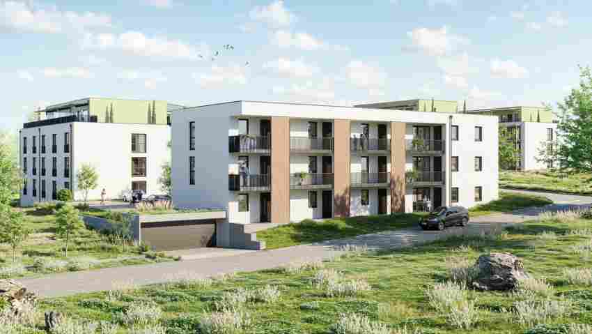 Die idyllische Lage in Kombination mit der zentralen Anbindung macht den Neubau zu einem begehrten Wohnort (Visualisierung, Änderungen vorbehalten). Die idyllische Lage in Kombination mit der zentralen Anbindung macht den Neu ...